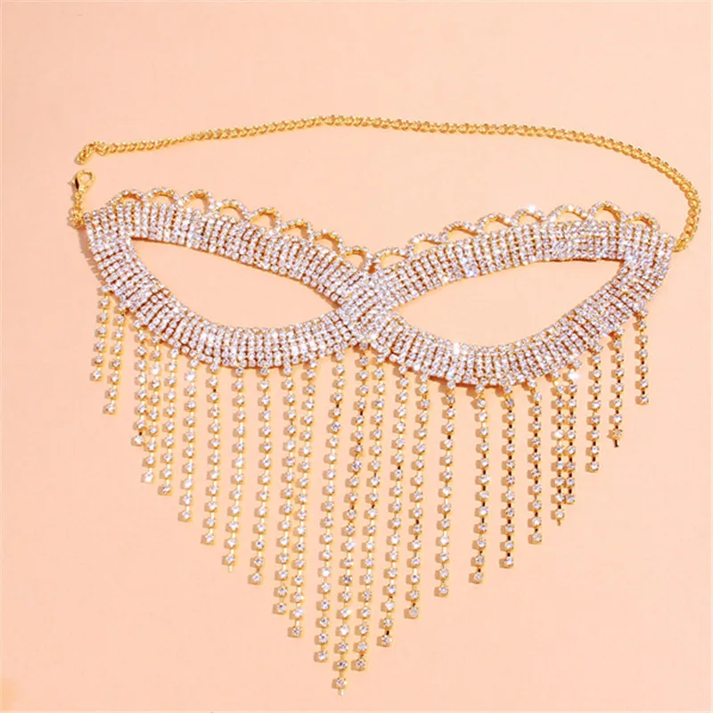 

European and American Prom mask .fashion shiny sexy Rhinestone mask