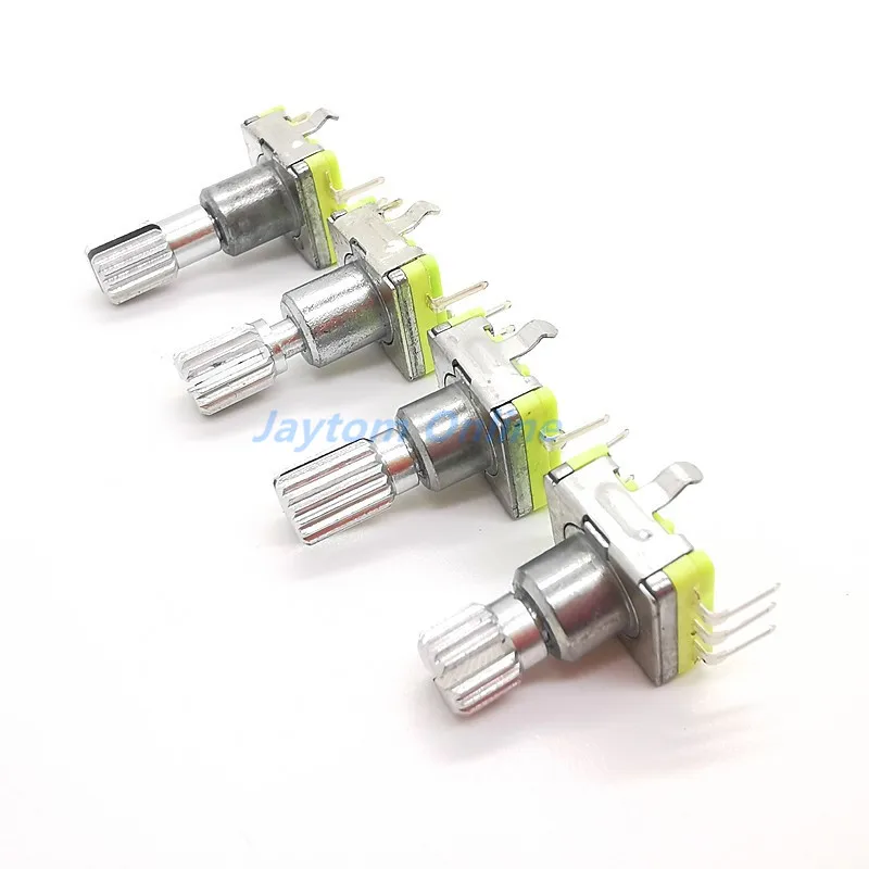 1pc EC11 Rotary Encoder Code Switch 30 Position With Push Button 5pin Handle Length 12.5/15/17/19mm | Обустройство дома