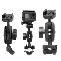 rail mount 1 inch ball car headrest ball head gps holder mount motorcycle base for gopro insta360 one r x xiaomi for iphone