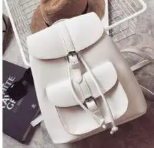 Мода женский шнурок из искусственной кожи рюкзаки для девочек подростков