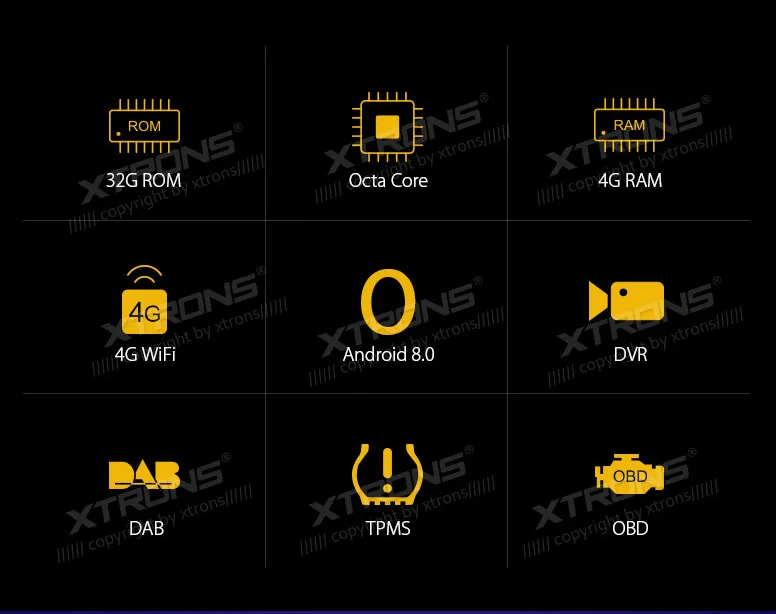 XTRONS 7 &quotAndroid 8 0 Восьмиядерный радио gps DAB USB wifi Автомобильный dvd плеер для Land Rover
