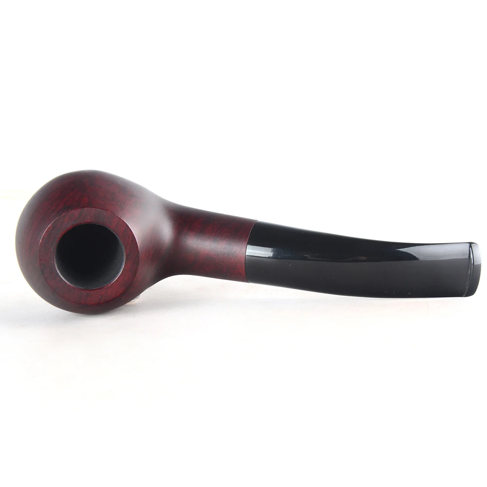 Бриар трубы табака курительная труба гладкая отделка 9 мм фильтр изогнутая
