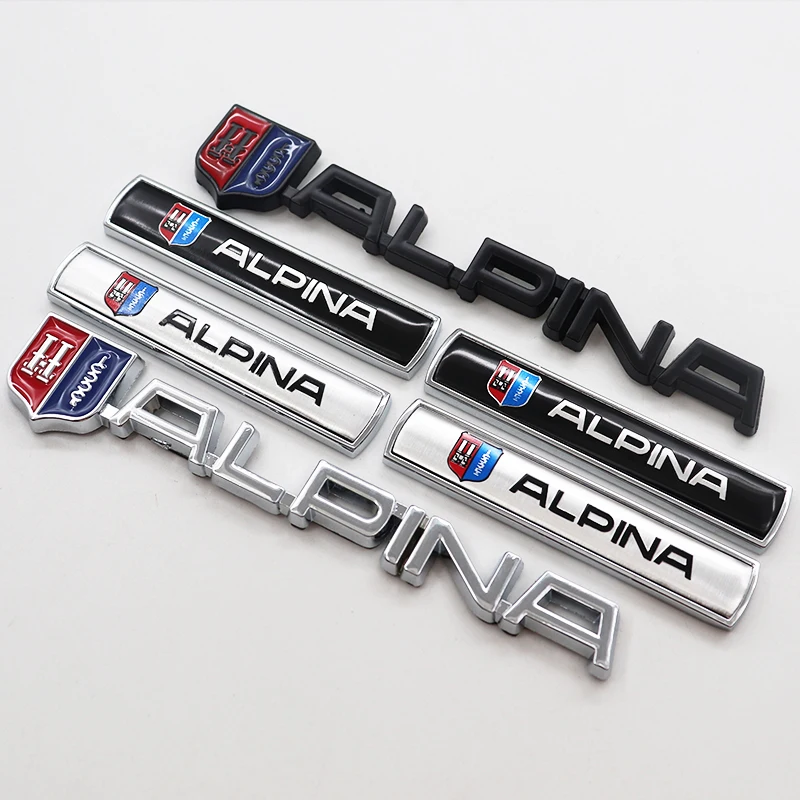 1 шт. Металлическая Эмблема переднего гриля ALPINA 3D логотип автомобиля боковой