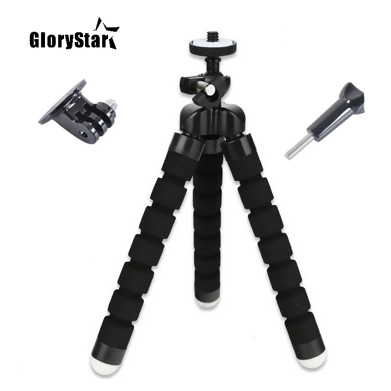 

Mini Flexible Sponge Octopus Tripod For Gopro Tripod Mount Adapter Tripod Adapter For Gopro Hero 5 SJ4000 SJ5000 xiaomi yi 4k