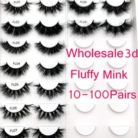 mikiwi fl 18 22mm fluffy lashes 10203050100 pairs 100 handmade messy wholesale 3d mink make up lashes dramatic eyelashes