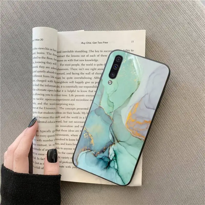 

Colored marble golden pattern Phone Case For Samsung galaxy S 9 10 20 A 10 21 30 31 40 50 51 71 s note 20 j 4 2018 plus