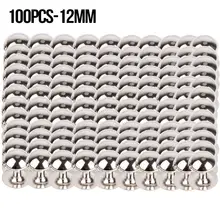 Новый Zinc_alloy 100 шт 7 мм/10 мм/12 мм Серебряный DIY заклепки аксессуары
