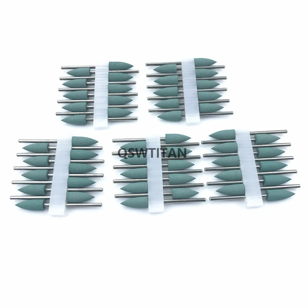 50 шт. зеленая стоматологическая силиконовая резина полировальные