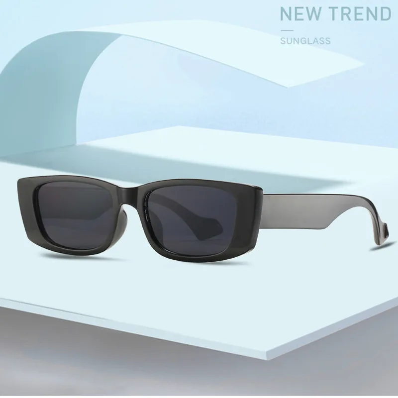 

2021 Rectangle Retro Sunglasses Women Vintage Glasses Women/Men Luxury Brand Eyeglasses Women Mirror Shades for Women