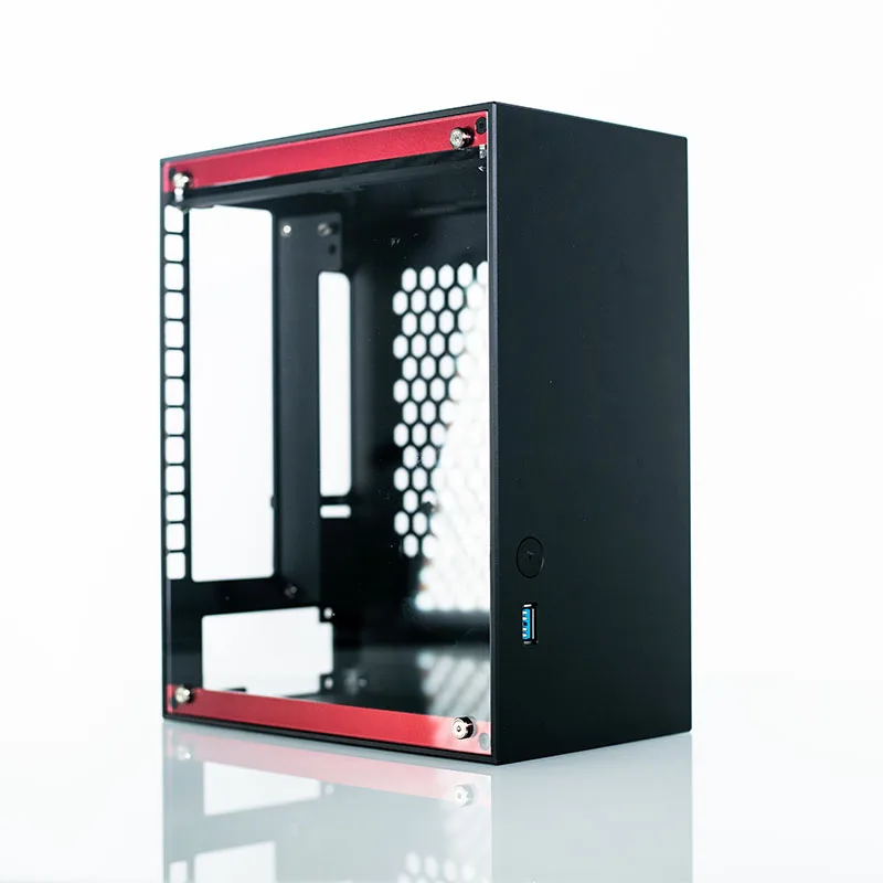 Лучший чехол для HTPC компьютера Mini ITX алюминиевый игровой охлаждающий шкаф ПК мини