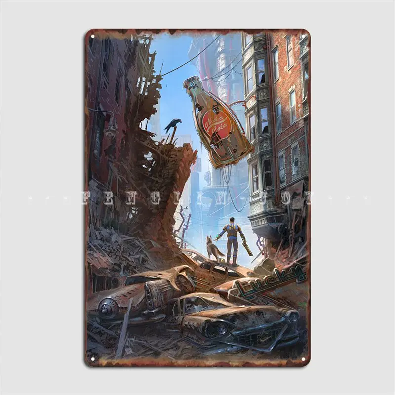 

Руины металлический плакат для кинотеатра для гаража паба гараж настраиваемая живопись Декор оловянный плакат