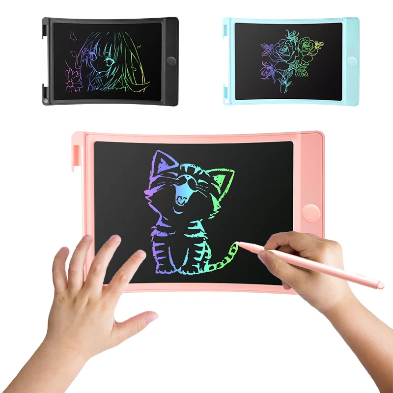 

10inch Colorful Graphics Drawing Handwriting Pad, eWriter LCD Writing Tablet Toddler Doodle Board, Girls Gifts Toys for Children