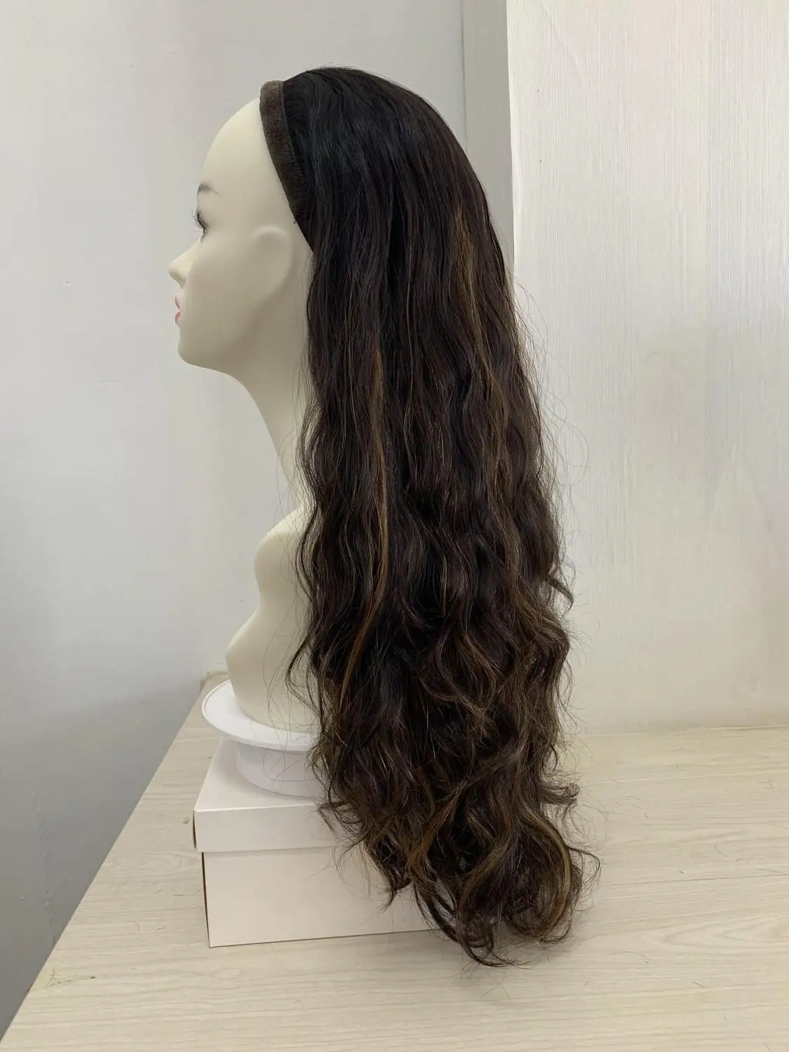 Wonder wig, европейские натуральные волосы спортивный бандаж, пони парик, tsingtaowigs unprocess hair(Кошерный парик