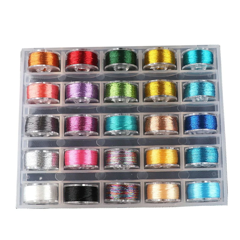 Металлическая нить для вышивки 25 цветов яркая шелковая ручная работа вышивка