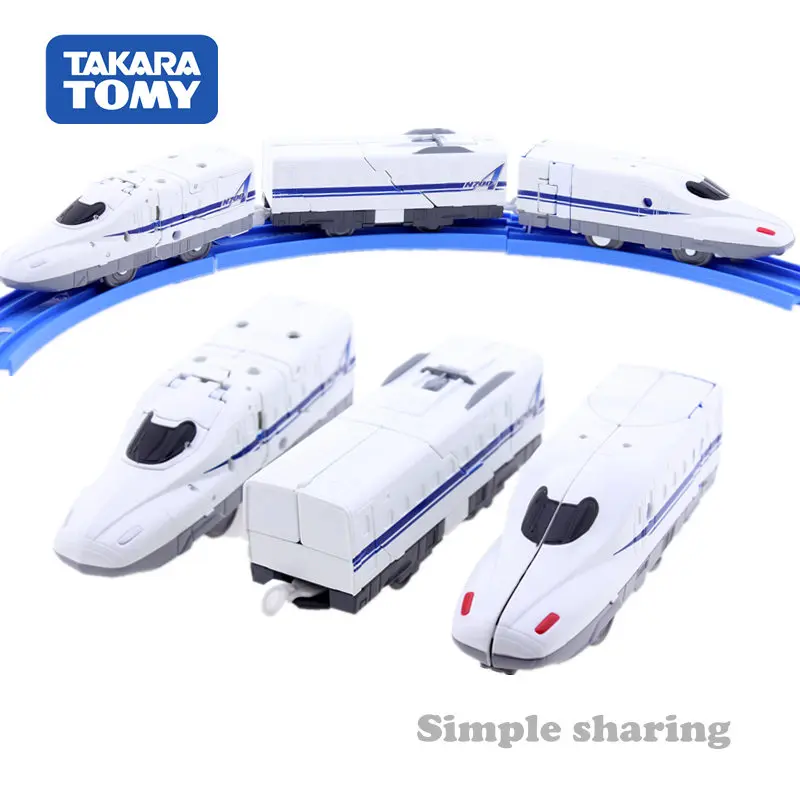 Takara Tomy Pla Rail Plarail Shinkansen Deformation Robot Shinkarion DXS05 N700A Nozomi Railway Train Model Toy |