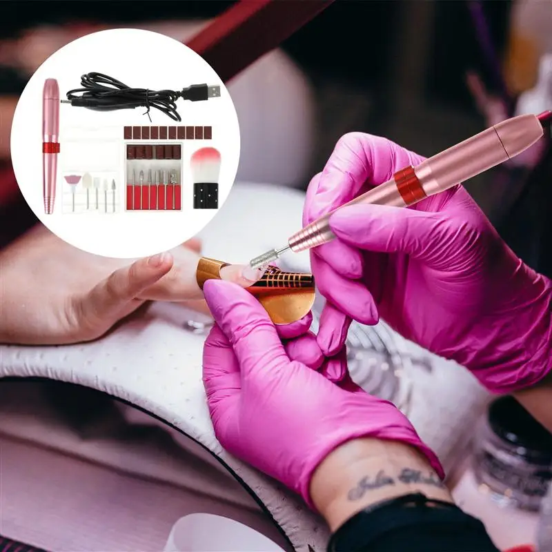 

1 Set Electric Portable Manicure Polishing Machine Polishing Nail Machine Nail Drill Machine