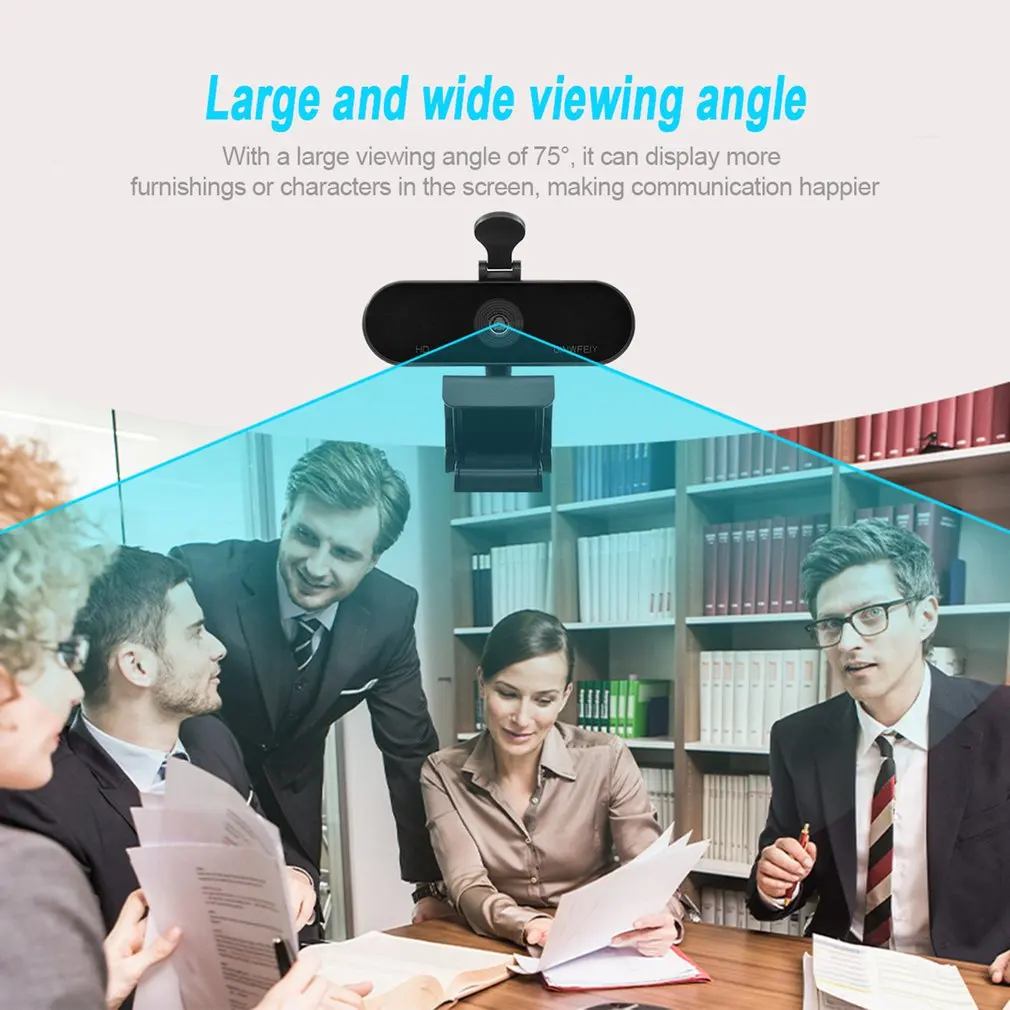 

1080P Business Webcam With Microphone And Cover Computer Camera High-definition USB Camera Free Drive Webcams