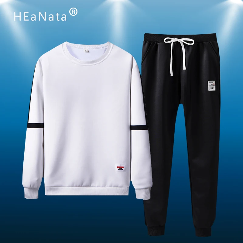

Men Sport Suit Spring 2020 Tracksuits Mens Set Outwear Sweatshirts Sweartpants Two Piece Set Male Breathable Sweat Suits Man