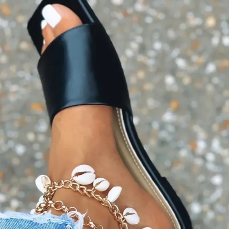 

2021 новые летние открытые Стиль Повседневная и удобная одежда; Лучший выбор для любого наряда однотонные уличные женские шлёпанцы для женщи...