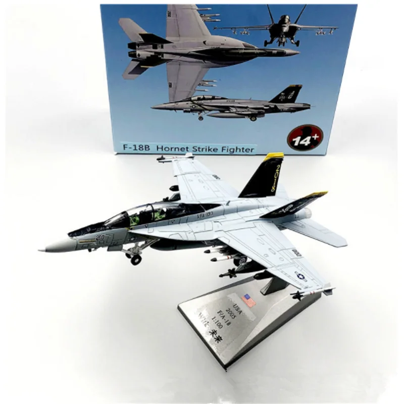 Коллекция 1:100 масштаб F/A-18F на основе носителя истребитель супер hornet модель самолета литой Сплав дисплей самолета для взрослых