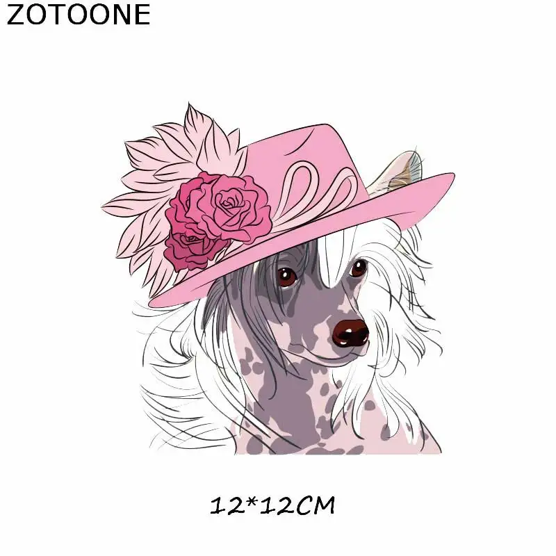 ZOTOONE милая собака мультфильм Железная на патч для детей наклейка на одежду DIY животных Тепловая аппликация передачи для футболки с принтом G - Цвет: 337