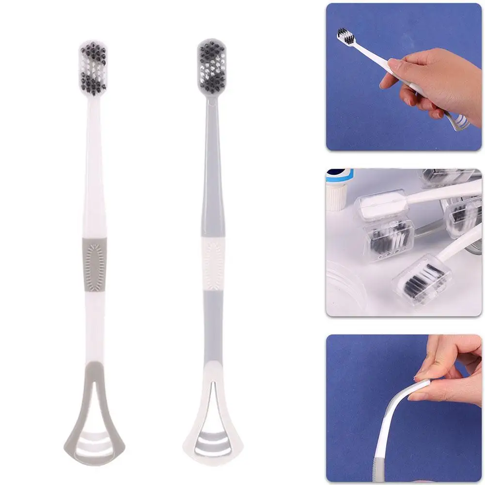 

No.1 In Sales Silicone Tongue Scrap Brush Cleaning Breath Fresh Food Keep Grade Single Scraper To Care Oral 2/8PCS I8K4