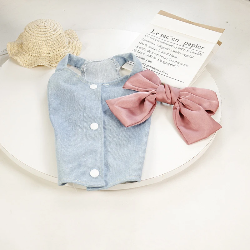 

Джинсовая юбка для собак, весна-осень, платье для домашнего питомца, щенка чихуахуа, костюм для маленькой собачки, йоркширского терьера, Мал...