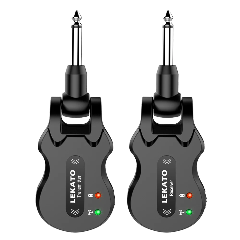LEKATO WS-50 5.8Ghz Guitar Transmitter Receiver Wireless System Audio 4 Channels Transmission Range Micro USB | Спорт и развлечения