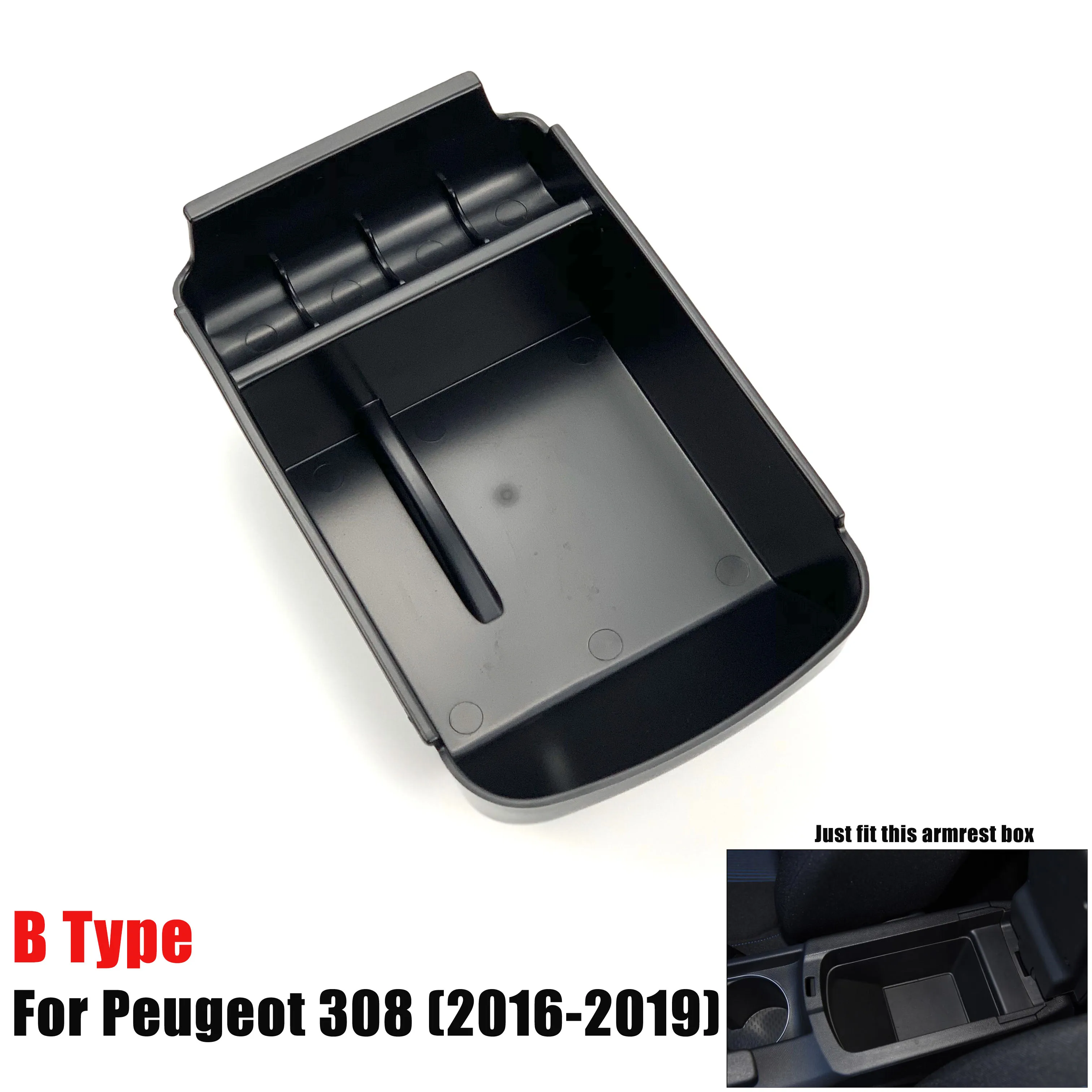 Автомобильный подлокотник ящик для хранения Peugeot 308 408 2008 3008 4008 5008 контейнер