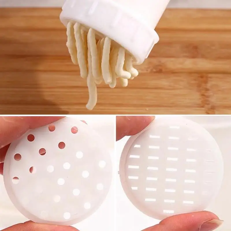 

kitchen Plastic Noddles Press Set Manual Detachable Pasta Press Pasta Maker Noodle Maker Tools For Home DIY Baking Tool