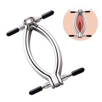 metal vaginal expander labia clip clitoral stimulation vagina peeking into the lower body sex toys metal labia clip