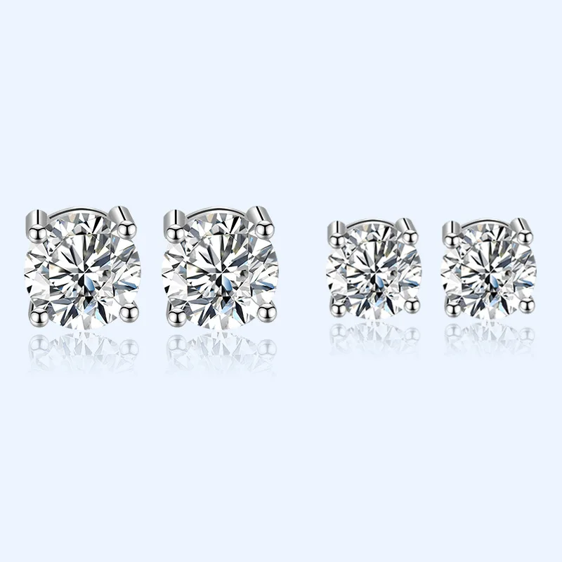 

New 925 Silver Jewelry Earrings with Zircon Gemstone Stud Earrings Accessories for Women Wedding Party Birthday Gifts Wholesale
