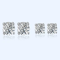 new 925 silver jewelry earrings with zircon gemstone stud earrings accessories for women wedding party birthday gifts wholesale