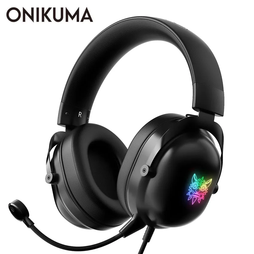 ONIKUMA casque игровая гарнитура проводные стерео наушники для ПК с микрофоном