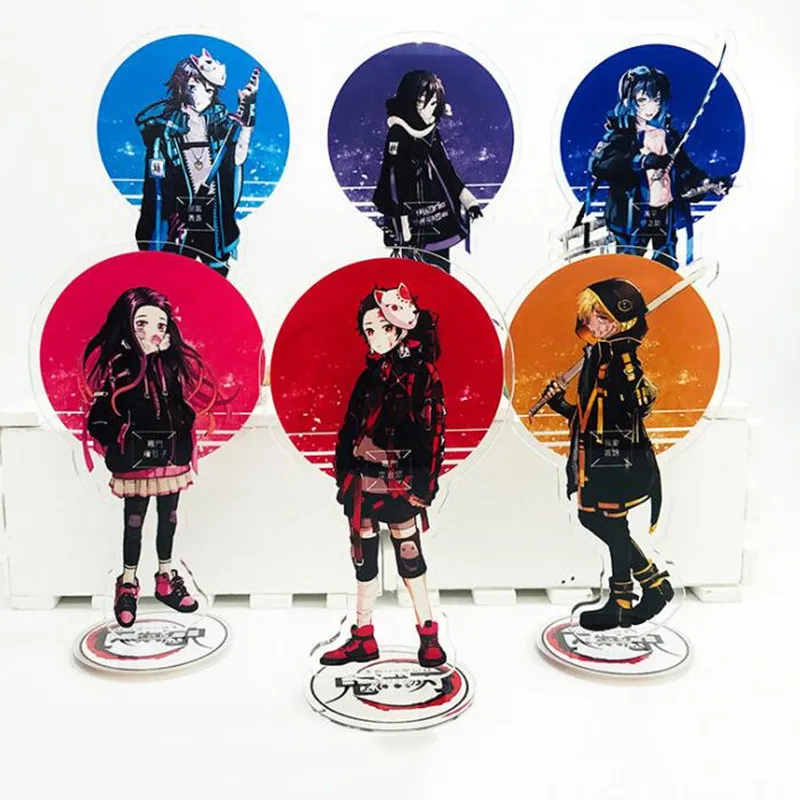 

Demon Slayer Kimetsu no Yaiba Keychain Japan Anime Acrylic Ornaments Kamado Tanjirou Blade of Ghost Kamado Accessories Cosplay