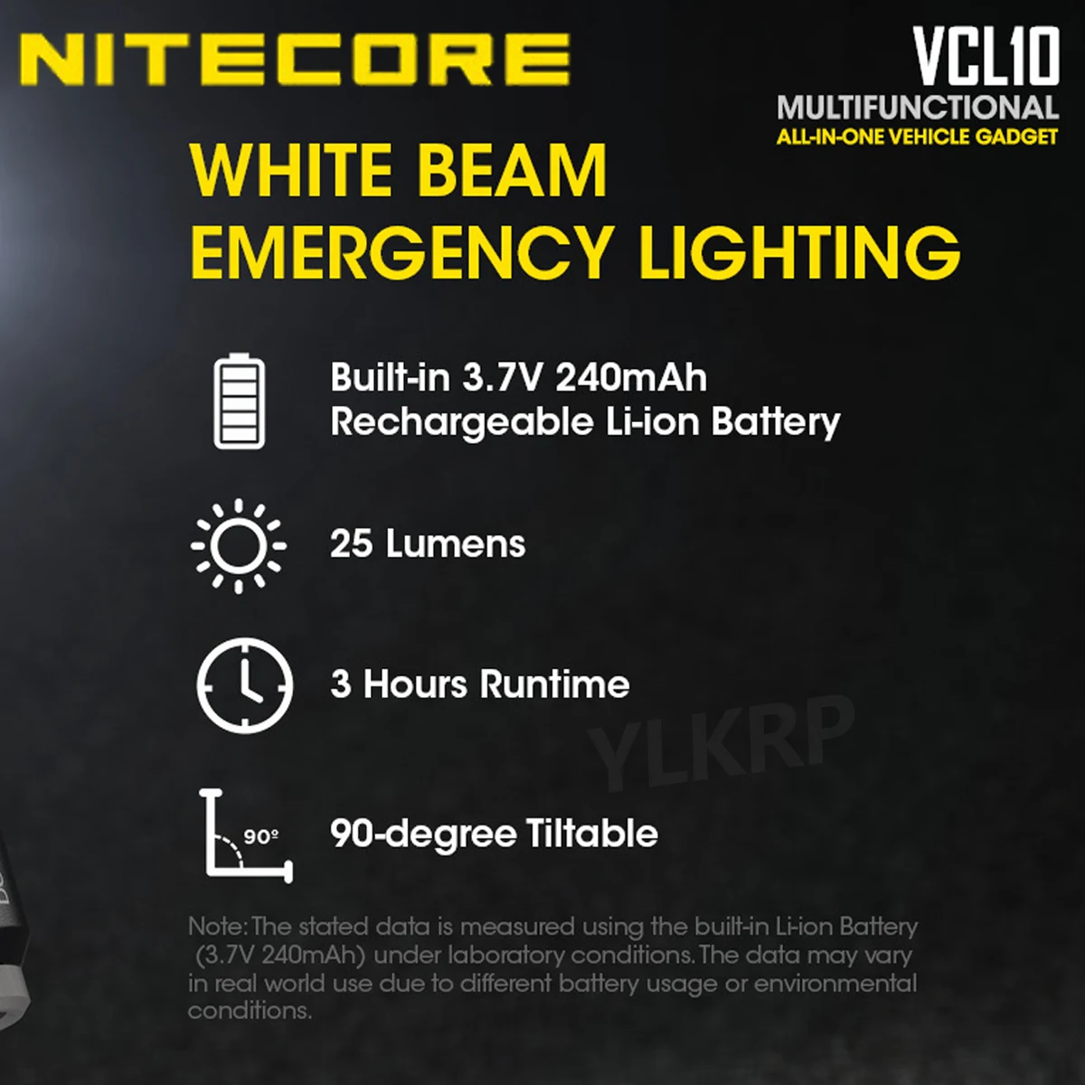 Многофункциональный Универсальный Автомобильный Гаджет Nitecore vcl10 с поддержкой QC 3