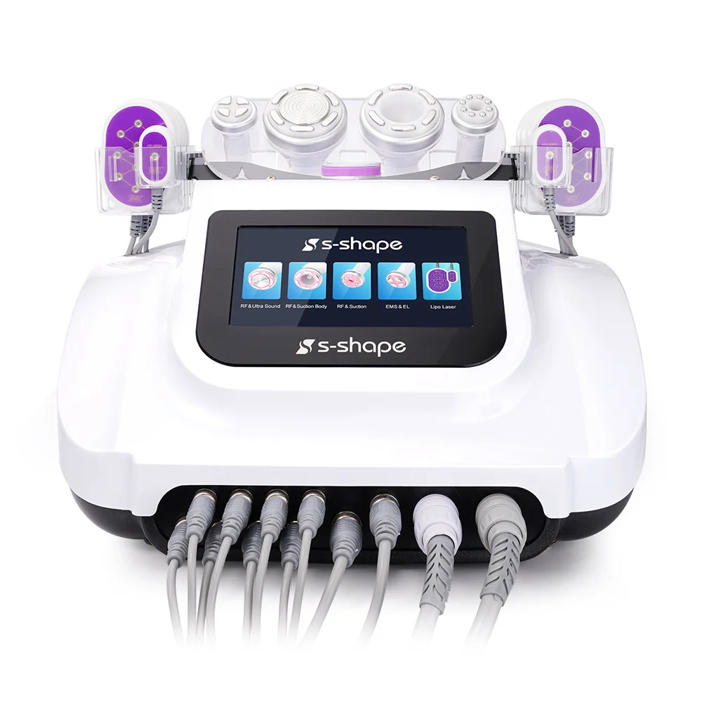 

30k S Shape Lipo Ultrasonic Vacuum Cavitation EMS Body Slimming Face Skin Care Machine for Weight Loss