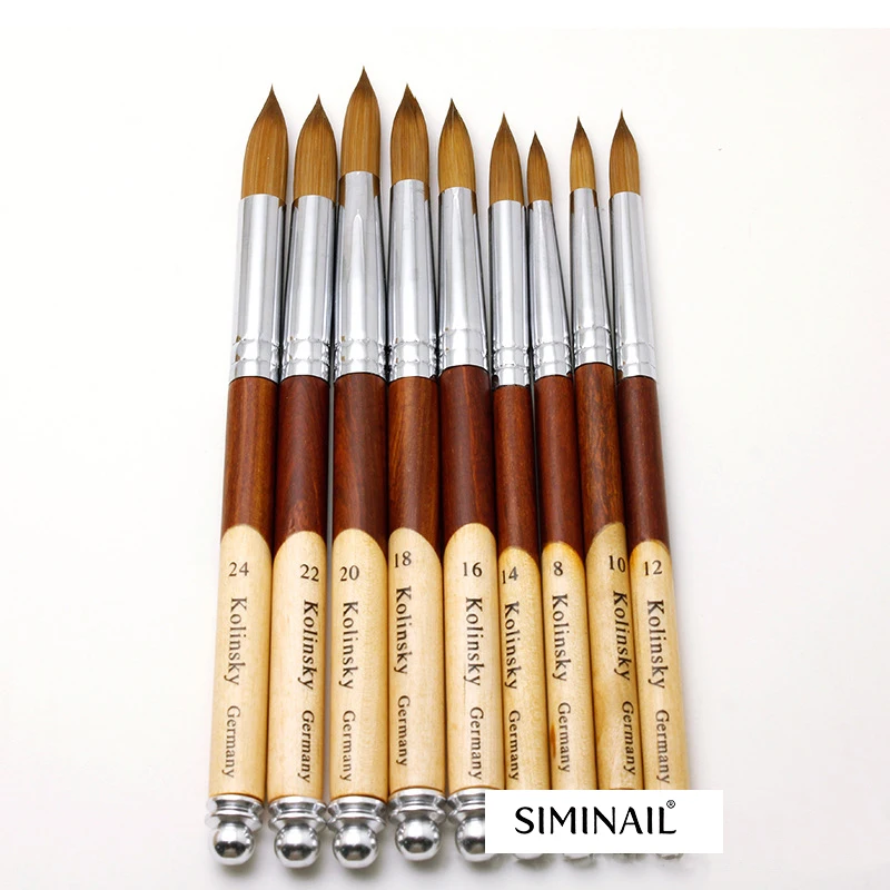 Хорошее качество акриловая кисть для дизайна ногтей колинский УФ гель Лак Кисть