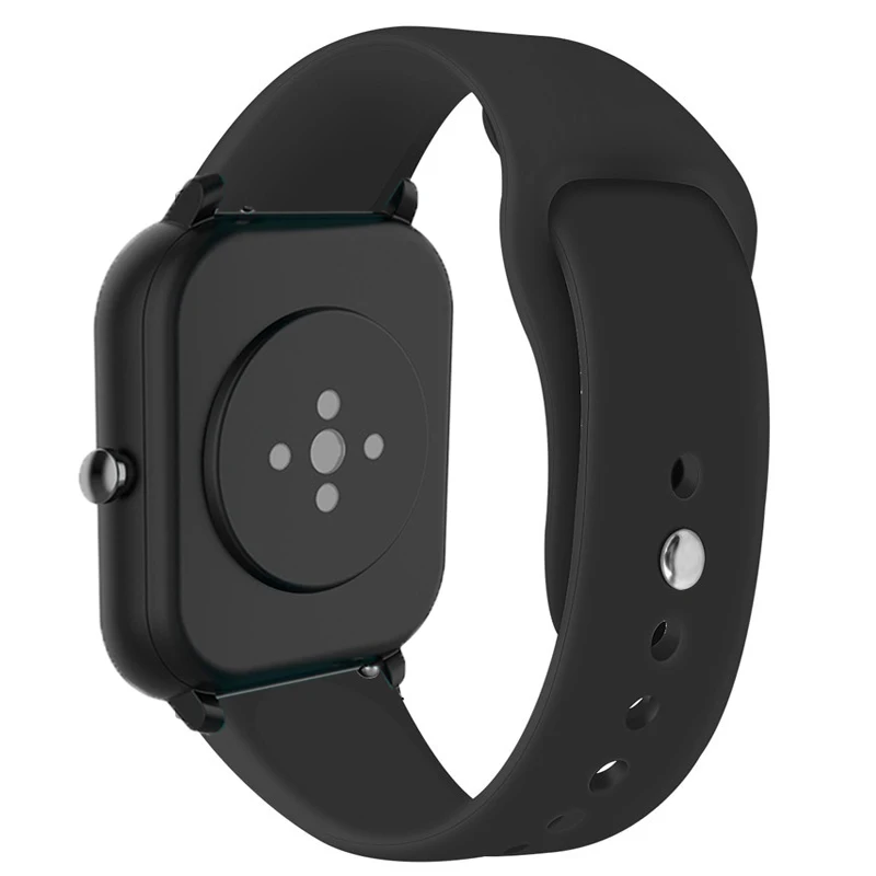 Ремешок для часов Amazfit GTS/2/2e/GTS2 Mini/GTR 42 мм/47 мм/GTR2/2e/stratos 2/3 спортивный силиконовый