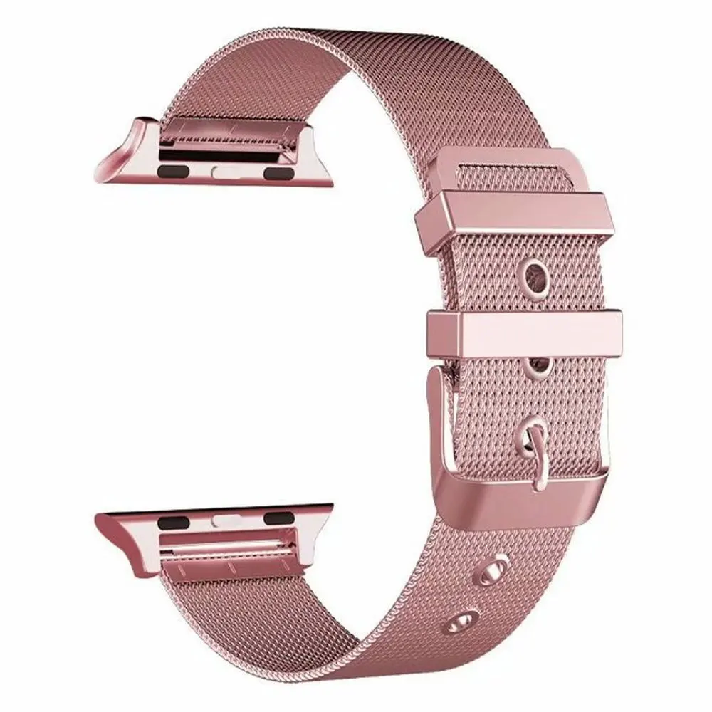 42 мм 38 мм Миланская Петля из нержавеющей стали для Apple Watch Band 5 4 40 мм 44 мм металлический сетчатый ремешок для iWatch 3 2 1
