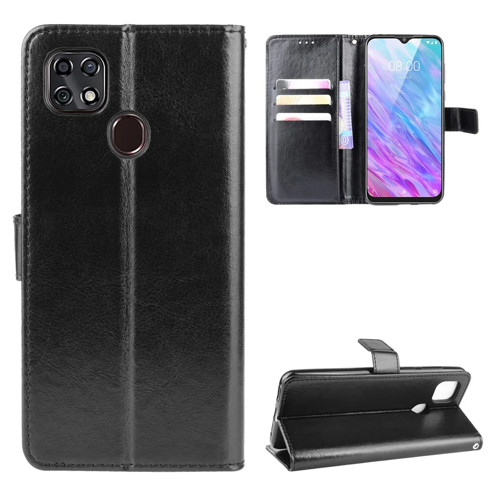 Чехол для ZTE Blade 20 Smart чехол из искусственной кожи умный роскошный бумажник с