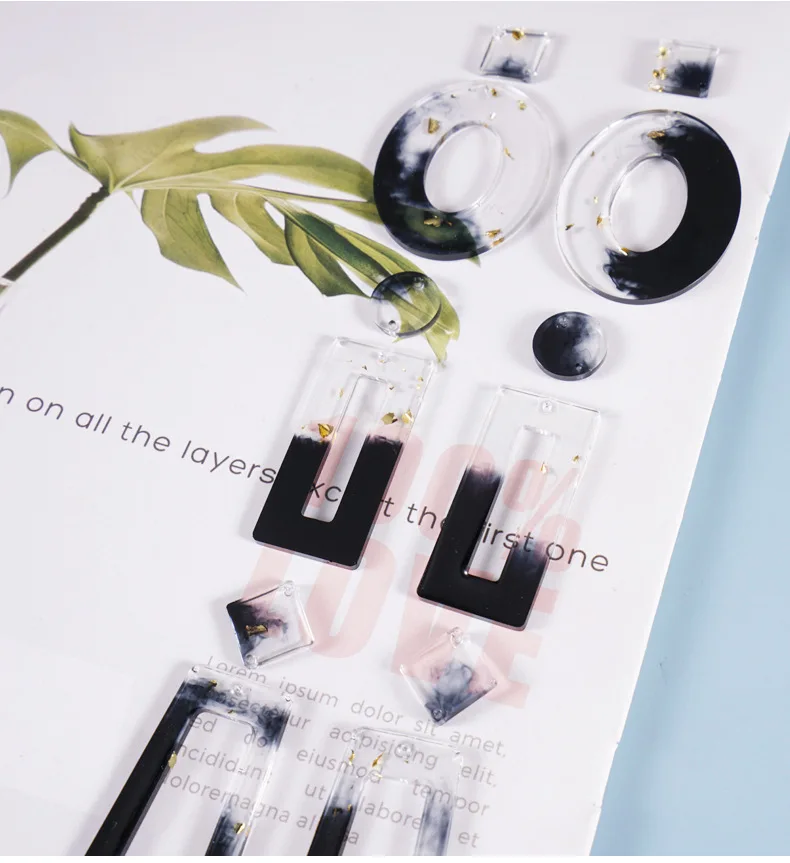 Неправильной формы силиконовые из эпоксидная смола используется для ювелирных