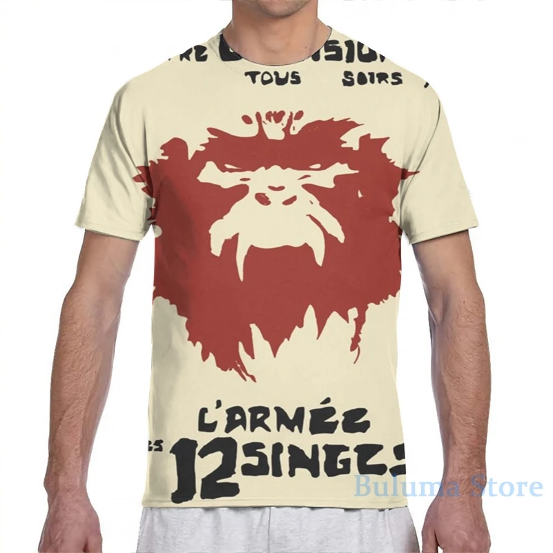 Футболка Мужская/женская с принтом 12 обезьянок рубашка топы для мальчиков и