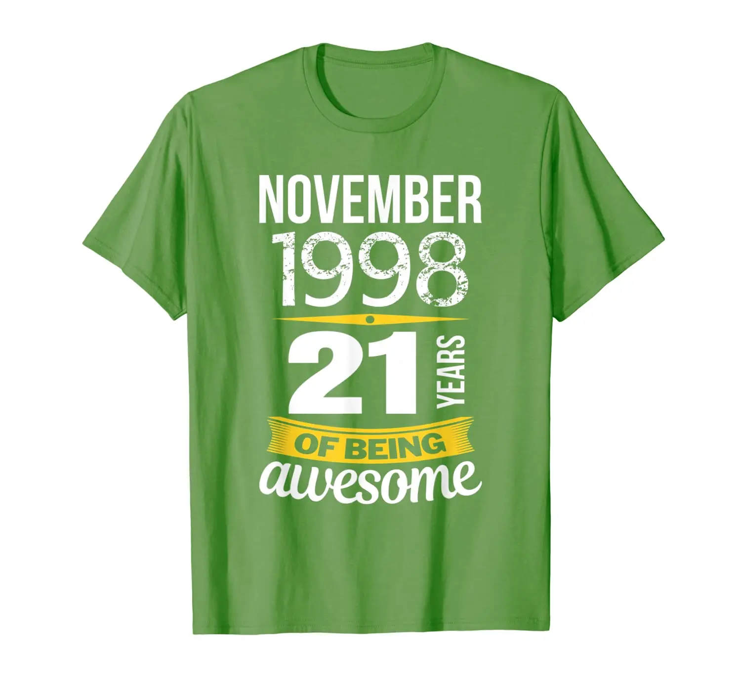 

November 1998 Shirt 21 years of being awesome 21st Birthday T-Shirt