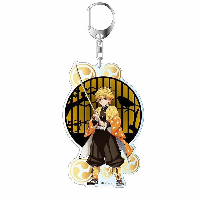 

2020 Demon Slayer Keychains Wholesale Ghost Kill Blade Animation Peripheral Double-Sided Key Chains Acrylic Pendant Keyrings Cut