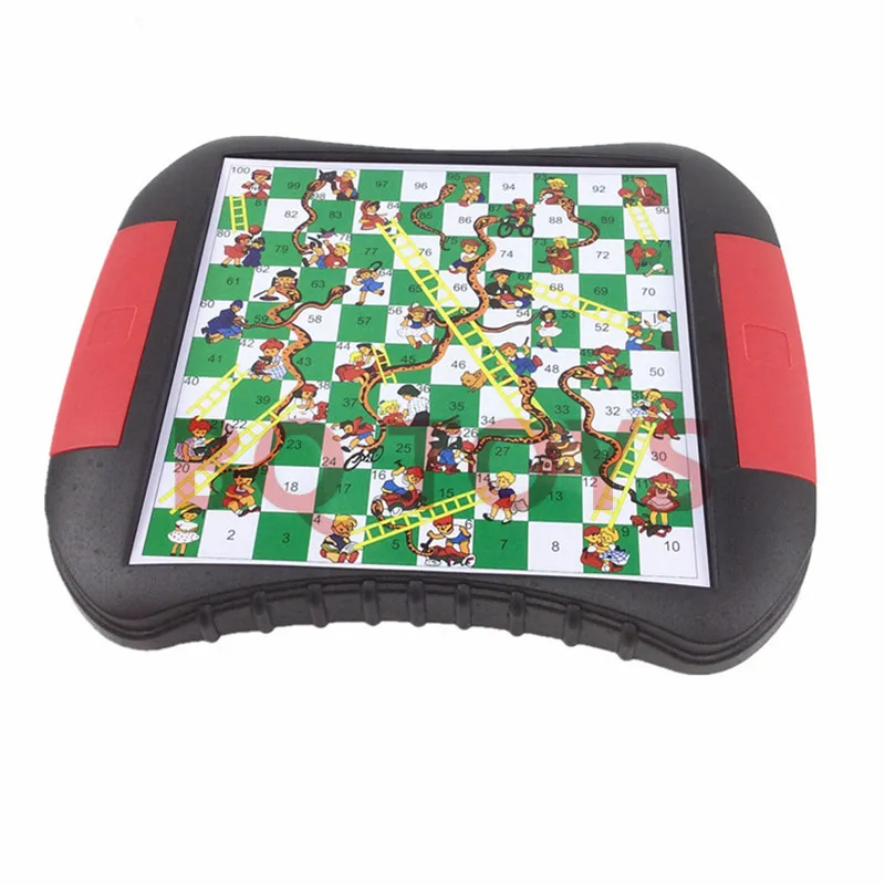 

Snakes and ladders chess board game cross-border English magnetic chess portable chess board dice game chess