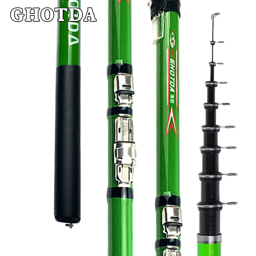 

Телескопическая рыболовная удочка из прочного углеродного волокна, 2,7/3,6/4,5/5,4/6,3 м