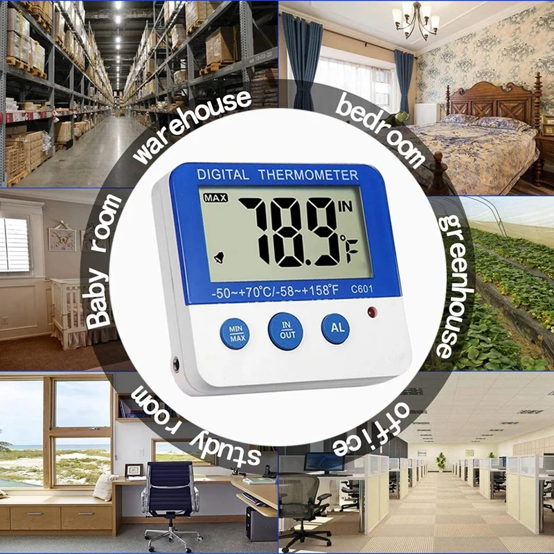 Холодильник Морозильник Термометр с Светодиодный индикатор цифровой термометр