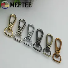 Meetee10/30pcs13 мм 16 брелок Крюк металлическая пряжка для сумки ошейник