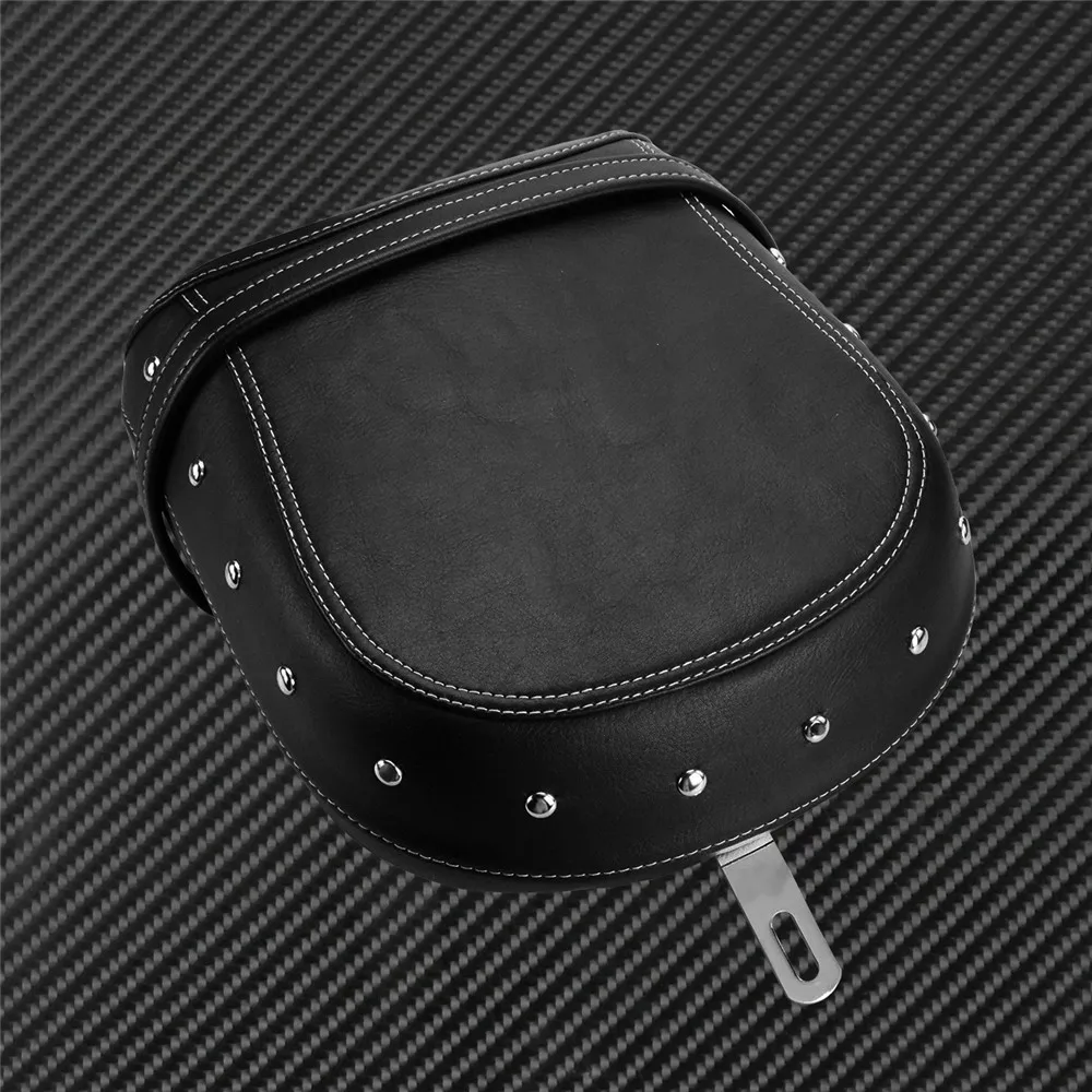 Мотоциклетное заднее ПАССАЖИРСКОЕ СИДЕНЬЕ кожаный коврик черный/коричневый для